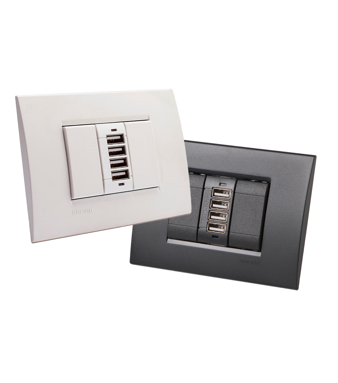 i-socket presa USB da muro con 4 porte